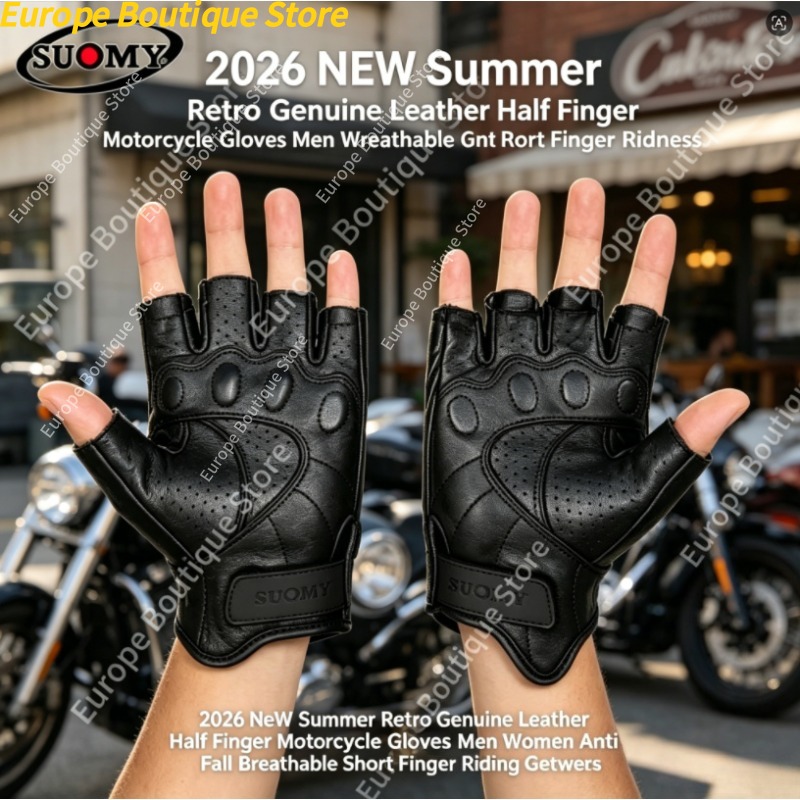 Motorcycle Gear For Woman - Luvas de motocicleta de meio dedo,