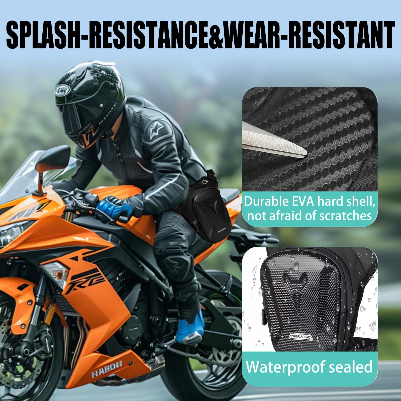 Bolsa de Perna Impermeável par - Motorcycle Gear Wardrobe avaliação e preço