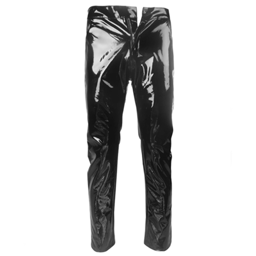 Calças de látex de pvc brilhan - Motorcycle Gear Mens avaliação e preço