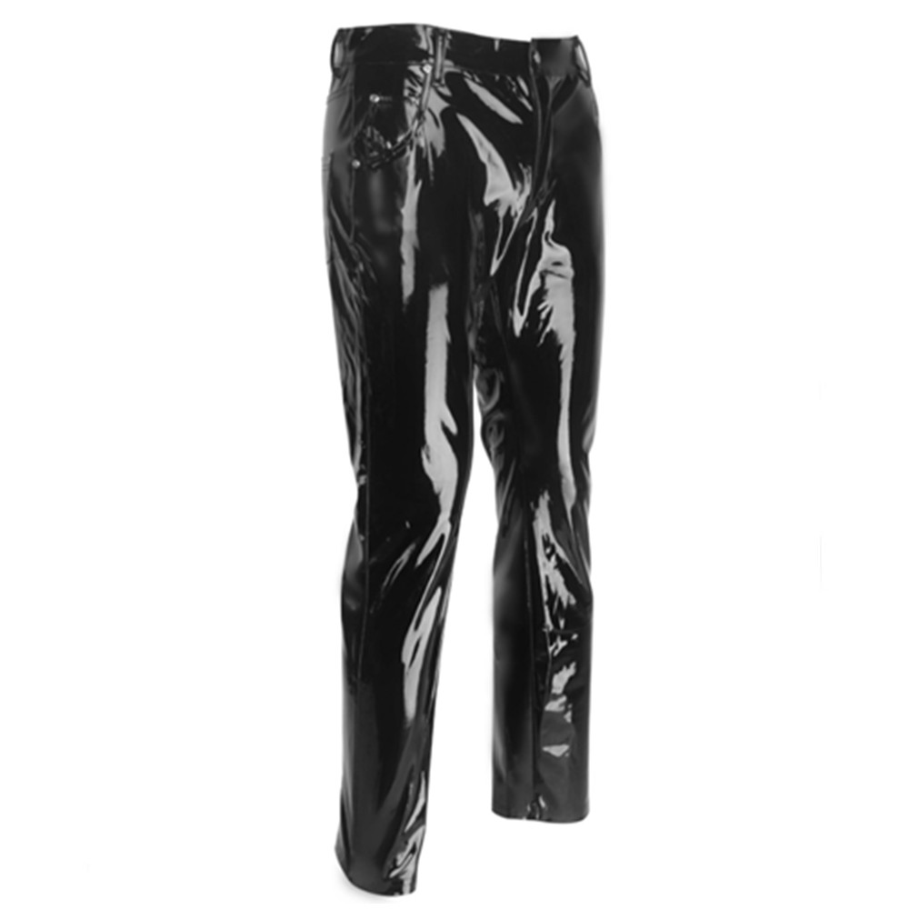 Calças de látex de pvc brilhan - Motorcycle Gear Mens avaliação e preço