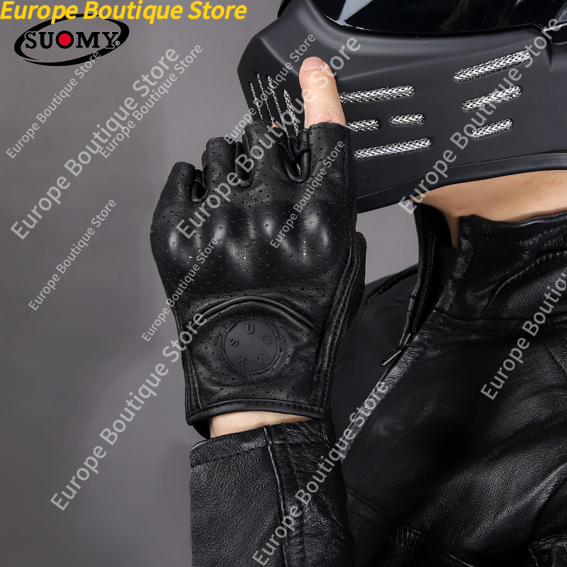 Luvas de motocicleta de meio d - Motorcycle Gear For Woman avaliação e preço